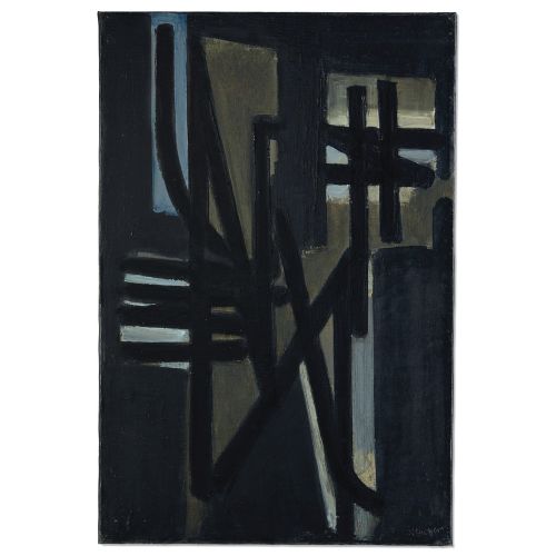 Pierre Soulages, Untitle 22 Tachisme Pierre Soulages, Untitle 22 Tachisme Art Movements