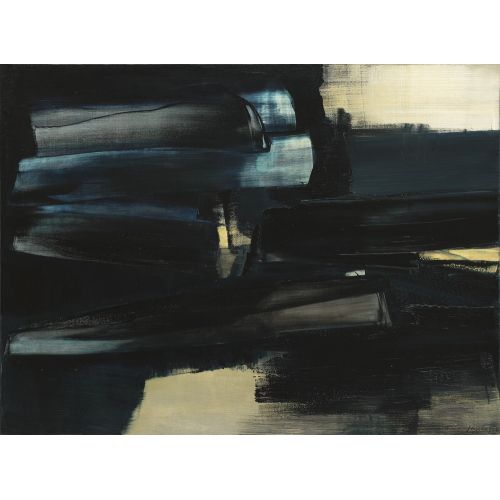 Pierre Soulages, Untitle 23 Tachisme Pierre Soulages, Untitle 23 Tachisme Art Movements