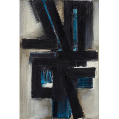 Pierre Soulages, Untitle 24 Tachisme Pierre Soulages, Untitle 24 Tachisme Art Movements