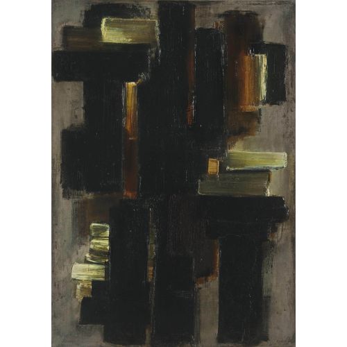 Pierre Soulages, Untitle 27 Tachisme Pierre Soulages, Untitle 27 Tachisme Art Movements