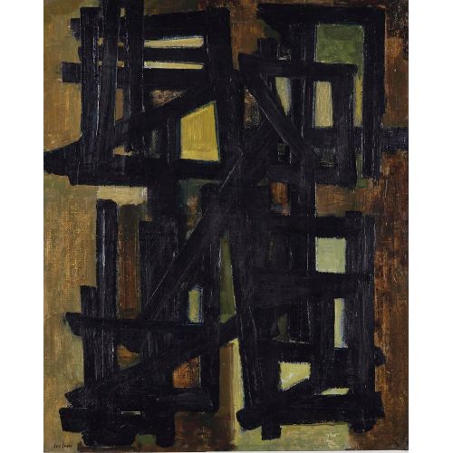Pierre Soulages, Untitle 28 Tachisme Pierre Soulages, Untitle 28 Tachisme Art Movements