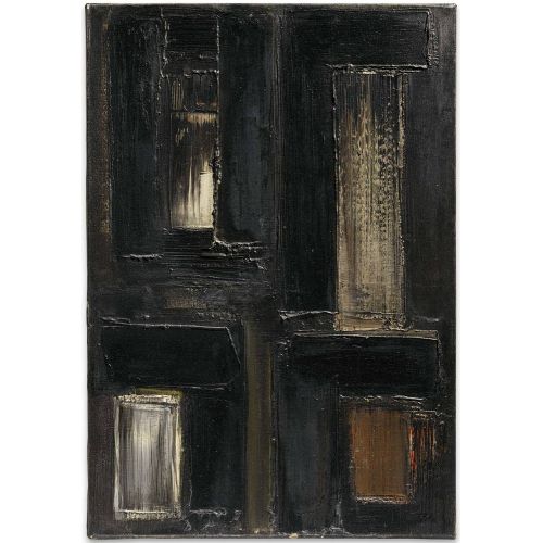 Pierre Soulages, Untitle 34 Tachisme Pierre Soulages, Untitle 34 Tachisme Art Movements