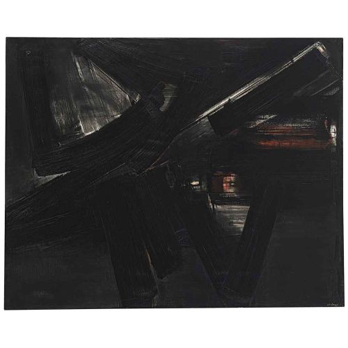 Pierre Soulages, Untitle 42 Tachisme Pierre Soulages, Untitle 42 Tachisme Art Movements