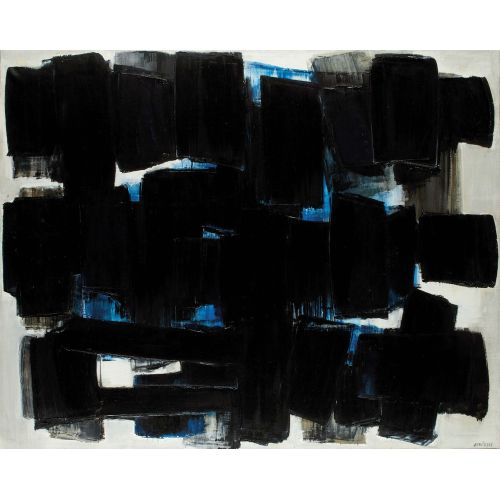 Pierre Soulages, Untitle 43 Tachisme Pierre Soulages, Untitle 43 Tachisme Art Movements