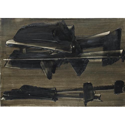 Pierre Soulages, Untitle 63 Tachisme Pierre Soulages, Untitle 63 Tachisme Art Movements