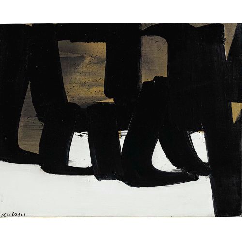 Pierre Soulages, Untitle 64 Tachisme Pierre Soulages, Untitle 64 Tachisme Art Movements