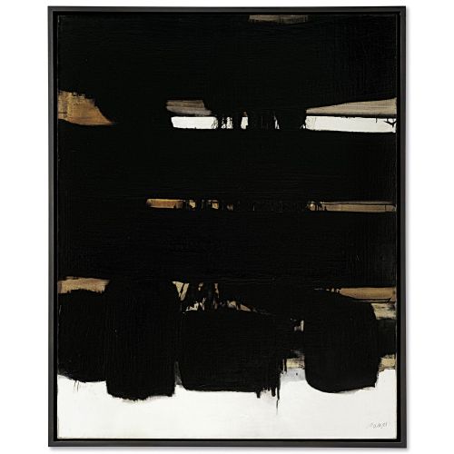 Pierre Soulages, Untitle 69 Tachisme Pierre Soulages, Untitle 69 Tachisme Art Movements