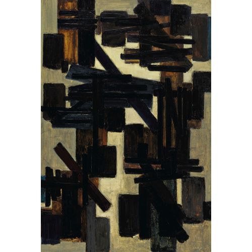 Pierre Soulages, Untitle 73 Tachisme Pierre Soulages, Untitle 73 Tachisme Art Movements