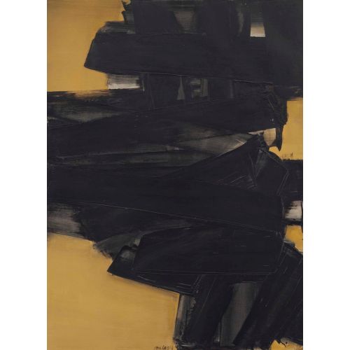 Pierre Soulages, Untitle 81 Tachisme Pierre Soulages, Untitle 81 Tachisme Art Movements