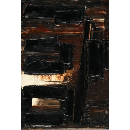 Pierre Soulages, Untitle 91 Tachisme Pierre Soulages, Untitle 91 Tachisme Art Movements