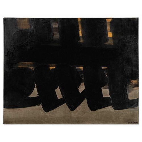 Pierre Soulages, Untitle 92 Tachisme Pierre Soulages, Untitle 92 Tachisme Art Movements