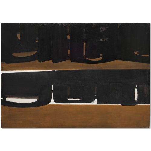 Pierre Soulages, Untitle 96 Tachisme Pierre Soulages, Untitle 96 Tachisme Art Movements