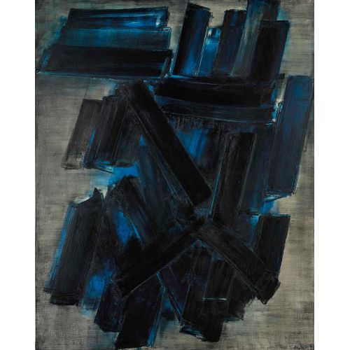 Pierre Soulages, Untitle 97 Tachisme Pierre Soulages, Untitle 97 Tachisme Art Movements