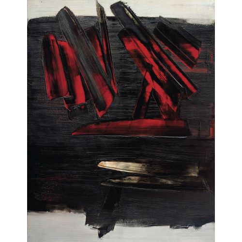 Pierre Soulages, Untitle 100 Tachisme Pierre Soulages, Untitle 100 Tachisme Art Movements