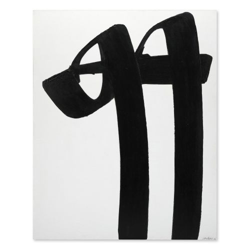 Pierre Soulages, Untitle 102  Tachisme Art Movements