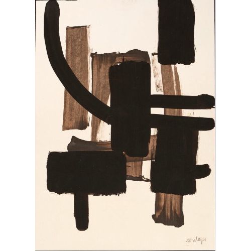 Pierre Soulages, İsimsiz 113 Lekecilik Pierre Soulages, İsimsiz 113 Lekecilik Sanat Akımları