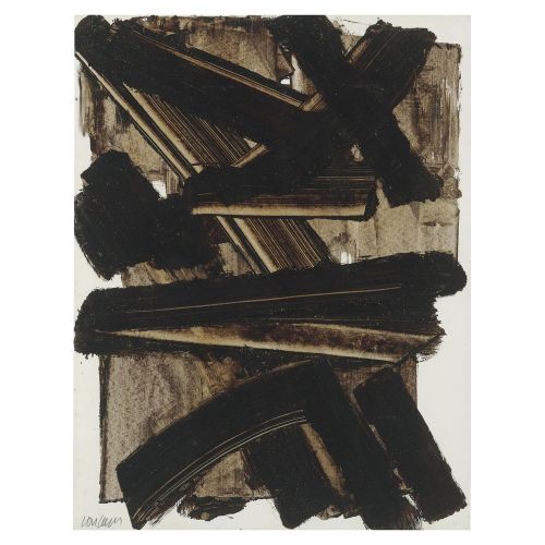 Pierre Soulages, Untitled 114 Tachisme Pierre Soulages, Untitled 114 Tachisme Art Movements