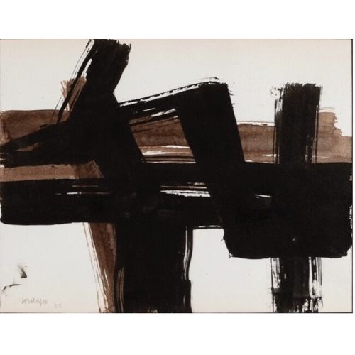 Pierre Soulages, Untitled, 1955 Tachisme Pierre Soulages, Untitled, 1955 Tachisme Art Movements