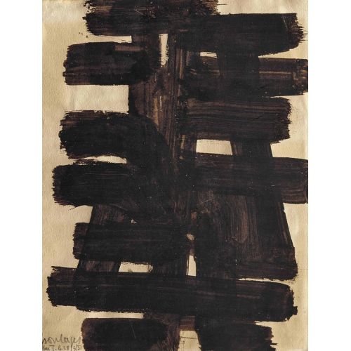 Pierre Soulages, Brou de Noix 8 Tachisme Pierre Soulages, Brou de Noix 8 Tachisme Art Movements