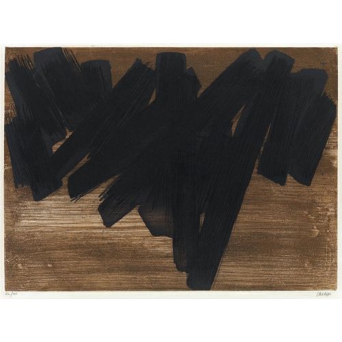 Pierre Soulages, Eau foret V, 1957 Tachisme Pierre Soulages, Eau foret V, 1957 Tachisme Art Movements