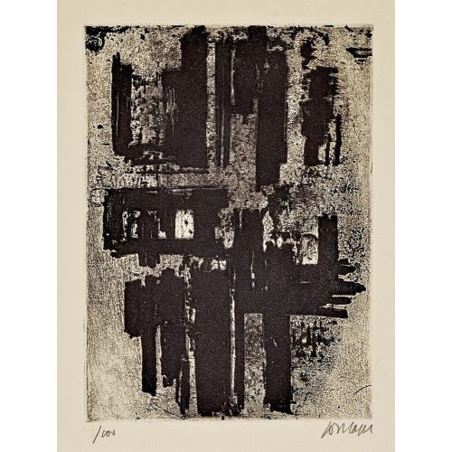 Pierre Soulages, Eau Forte IV, 1964 Tachisme Pierre Soulages, Eau Forte IV, 1964 Tachisme Art Movements