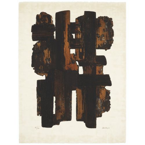 Pierre Soulages, Eau Forte IX Tachisme Pierre Soulages, Eau Forte IX Tachisme Art Movements