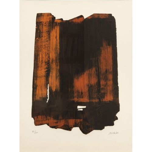 Pierre Soulages, Eau forte no 16 R. XVI Tachisme Pierre Soulages, Eau forte no 16 R. XVI Tachisme Art Movements