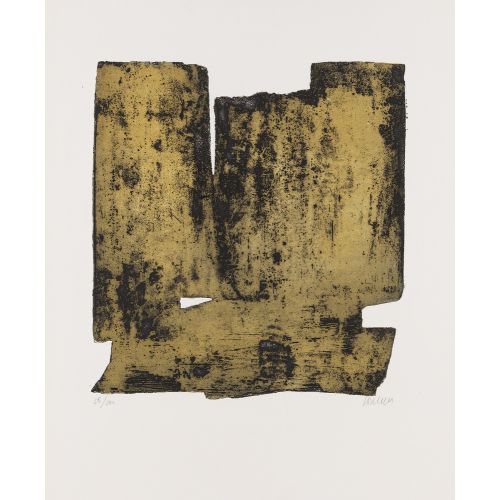 Pierre Soulages, Eau forte No 12 Tachisme Pierre Soulages, Eau forte No 12 Tachisme Art Movements