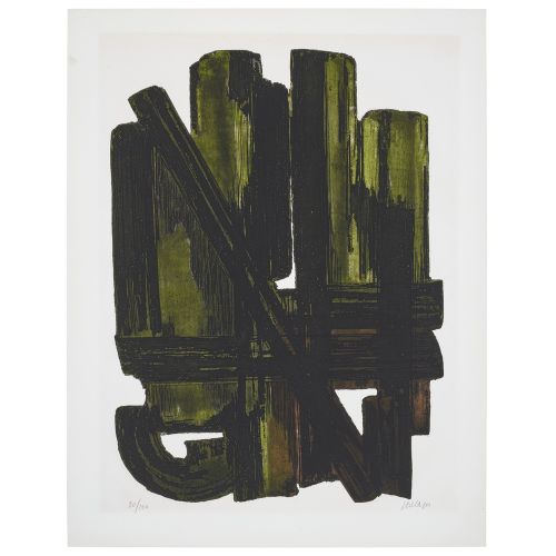 Pierre Soulages, Eau forte VIII Tachisme Pierre Soulages, Eau forte VIII Tachisme Art Movements