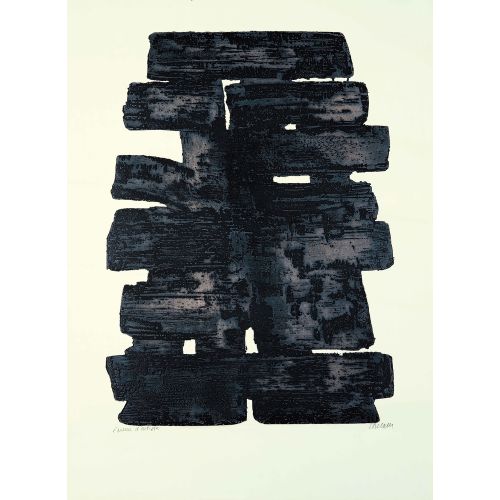 Pierre Soulages, Eau forte XIII Tachisme Pierre Soulages, Eau forte XIII Tachisme Art Movements
