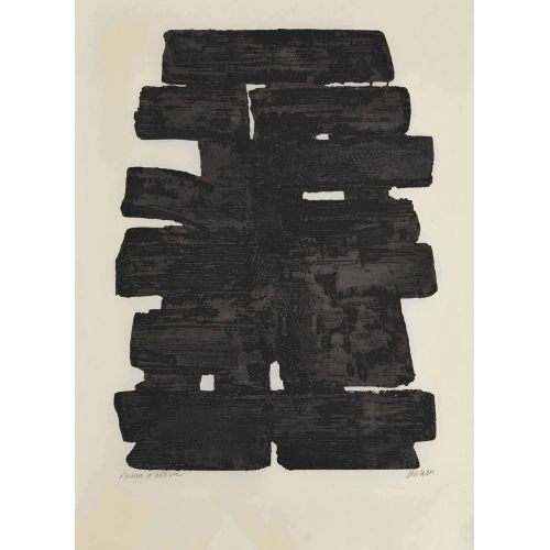 Pierre Soulages, Eau forte XIII 2 Tachisme Pierre Soulages, Eau forte XIII 2 Tachisme Art Movements