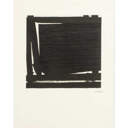 Pierre Soulages, Eau Forte XLI, 1998 Tachisme Pierre Soulages, Eau Forte XLI, 1998 Tachisme Art Movements