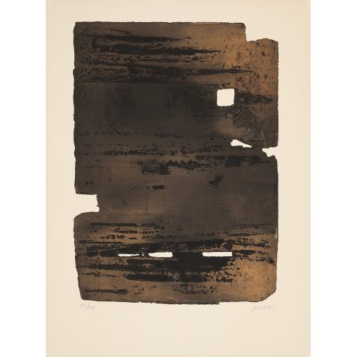 Pierre Soulages, Eau forte XV, 1961 Tachisme Pierre Soulages, Eau forte XV, 1961 Tachisme Art Movements