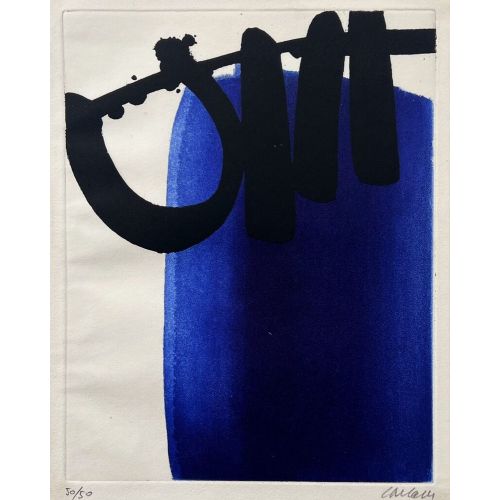 Pierre Soulages, Ofort XXI, 1972  Lekecilik Sanat Akımları