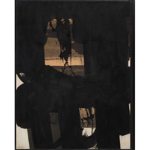 Pierre Soulages, Mürekkep, 1966 Lekecilik Pierre Soulages, Mürekkep, 1966 Lekecilik Sanat Akımları