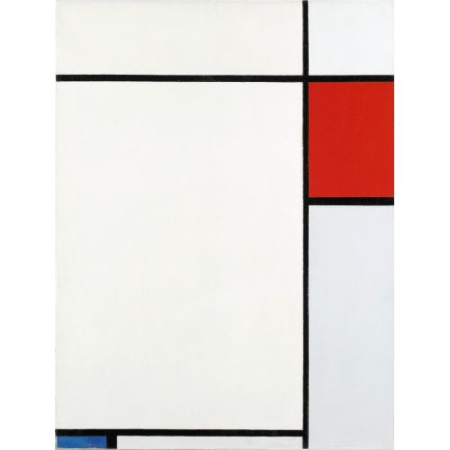 Piet Mondrian, Kırmızı, Mavi Ve Gri İle Kompozisyon 1927