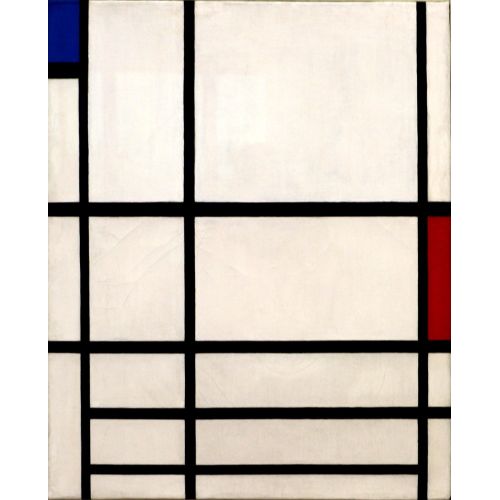 Piet Mondrian, Kompozisyon Kırmızı Mavi Ve Beyaz II 1937