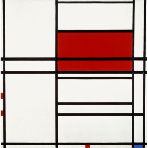 Piet Mondrian, Kırmızı Ve Beyaz No 1 Kompozisyonu