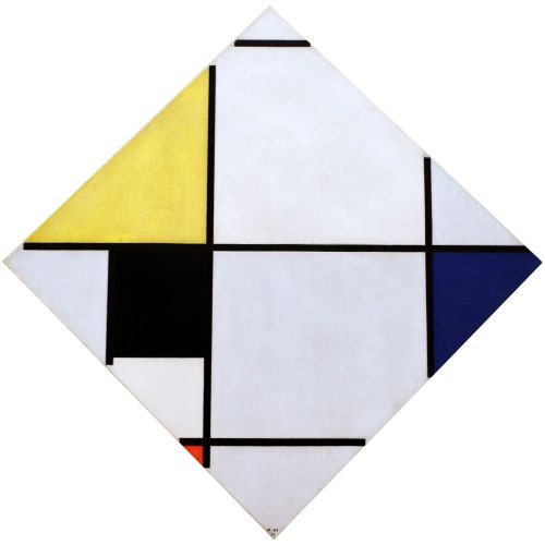 Sarı Siyah Mavi Kırmızı Ve Gri 1921 İle Pastil Kompozisyon, Piet Mondrian Sarı Siyah Mavi Kırmızı Ve Gri 1921 İle Pastil Kompozisyon, Piet Mondrian