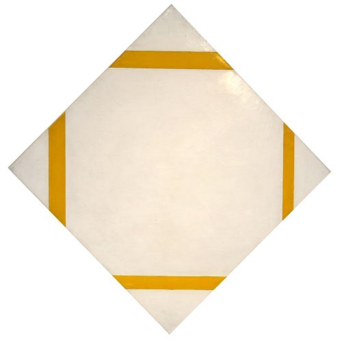 Sarı Çizgileri 1933 İle Pastil Kompozisyon, Piet Mondrian Sarı Çizgileri 1933 İle Pastil Kompozisyon, Piet Mondrian