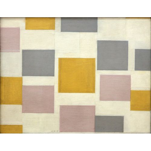 Düz Renklerle Kompozisyon 5, Piet Mondrian