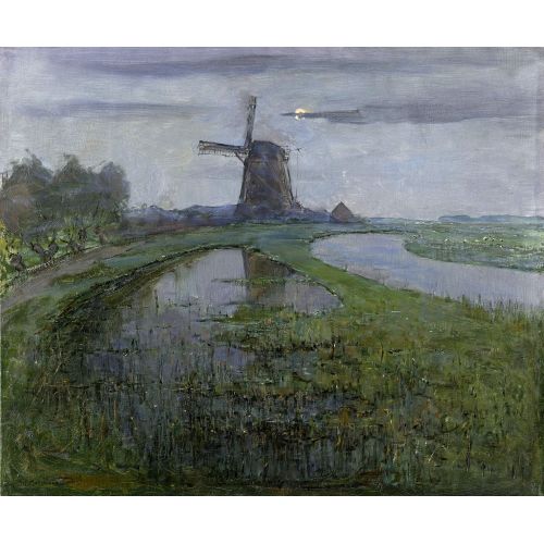 Oostzijdse, Mehtapta Gein'deki Yeldeğirmeni, Piet Mondrian Oostzijdse, Mehtapta Gein'deki Yeldeğirmeni, Piet Mondrian