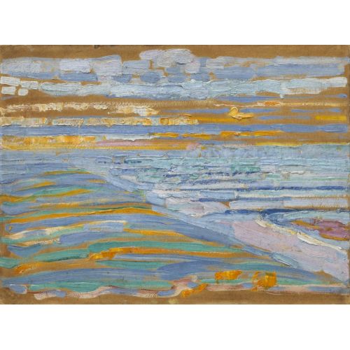 Plaj Ve Domburg Tepeleri Görünümünden Alanlar, Piet Mondrian Plaj Ve Domburg Tepeleri Görünümünden Alanlar, Piet Mondrian