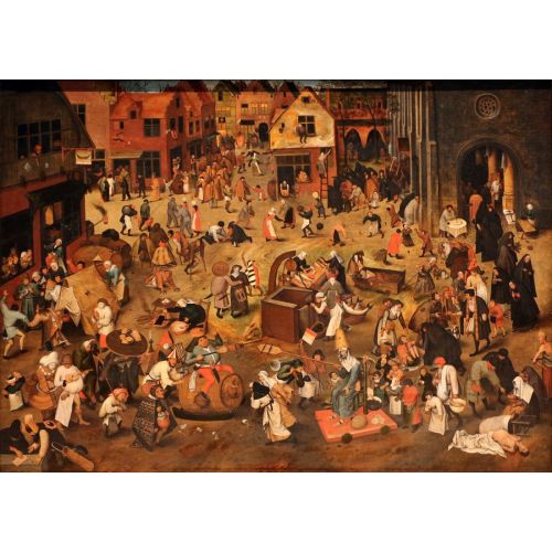 Pieter Bruegel, Battle Between Carnival And Lent