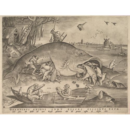 Pieter Bruegel, Büyük Balık Küçük Balığı Yiyor Pieter Bruegel, Büyük Balık Küçük Balığı Yiyor