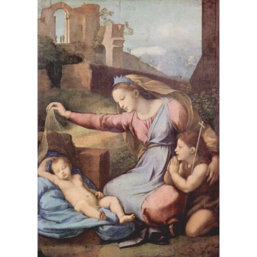 Raphael, Virgin With The Blue Crown Raphael, Virgin With The Blue Crown