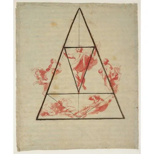 Raphael Proportion And Design Of Part Of Tranfiguration Renaissance Paintings Art Movements Canvas, Drawing Paper Prints