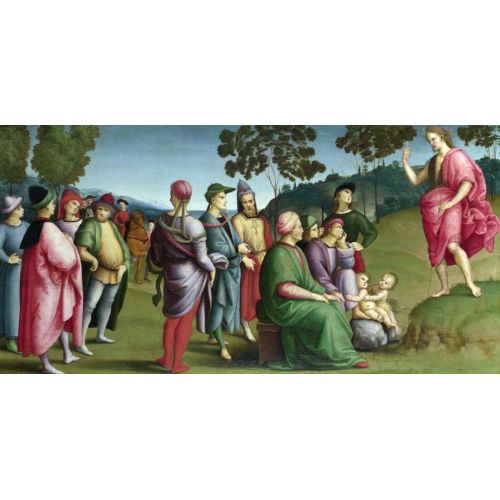 Raphael, Saint John The Baptist Preaching Raphael, Saint John The Baptist Preaching