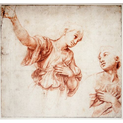 Raphael, Study For Two Angels Raphael, Study For Two Angels