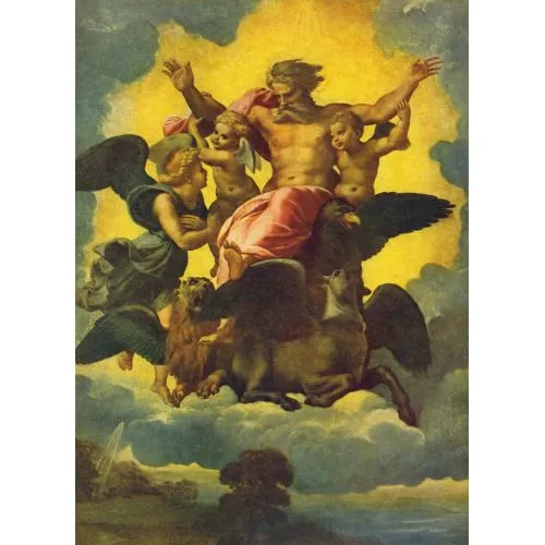 Raphael Vizyon Ezekiel Renaissance Paintings Art Movements Canvas, Drawing Paper Prints, Reproduction Oil Painting and High
